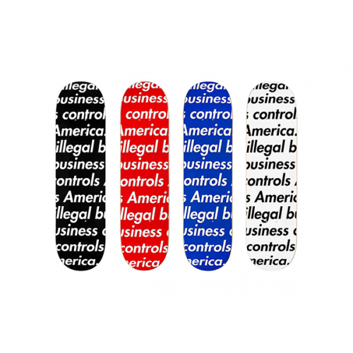 Skateboard Deck Business Controls America Supreme Illegal Business